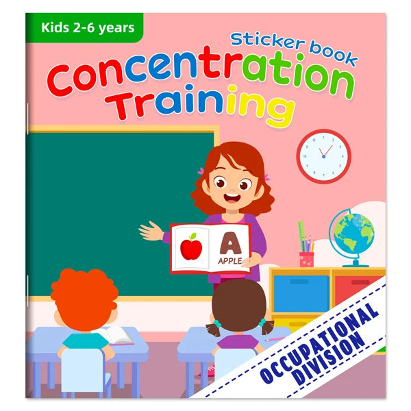 Montessori Educational Cartoon Sticker Books for Kids Age 3–6
