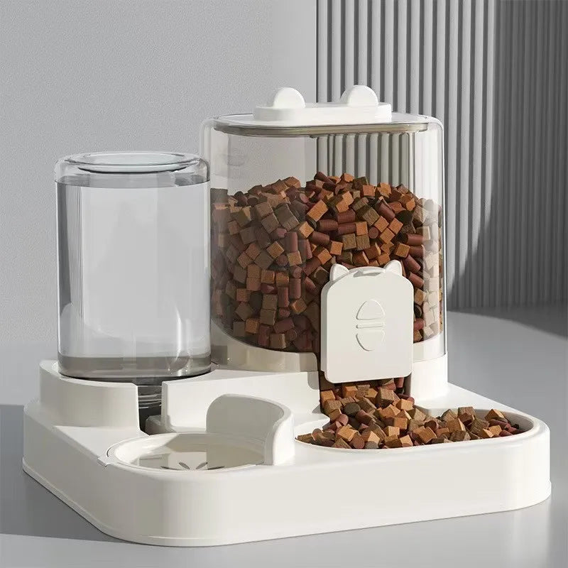 Automatic Cat and Dog Feeder with Water Fountain – Stress-Free Mealtime