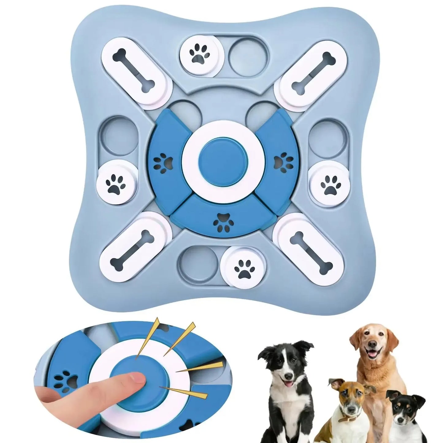 IQ Training Dog Treat Puzzle Toy – Interactive Slow Feeder