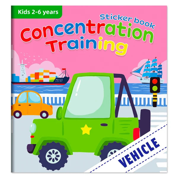 Montessori Educational Cartoon Sticker Books for Kids Age 3–6