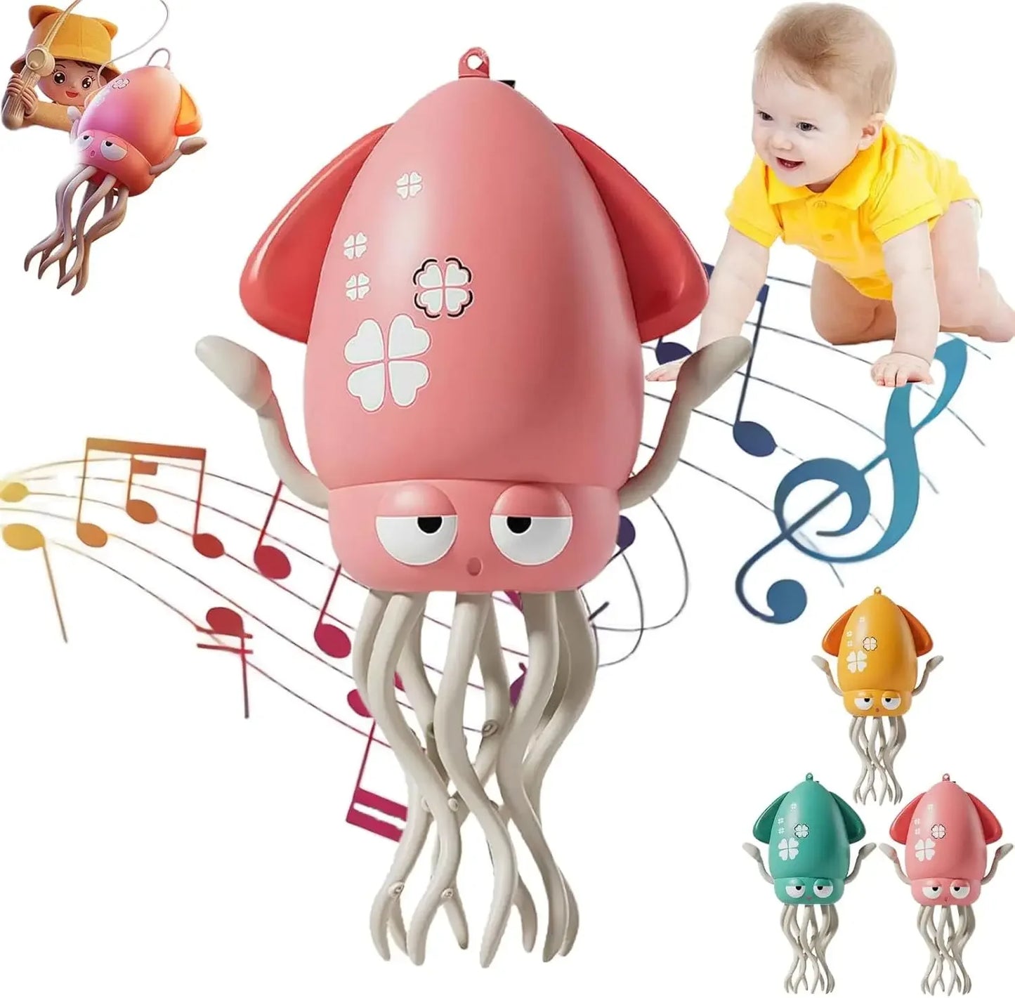 WigglePals Interactive Dancing Octopus – Sensory Music Toy for Toddlers with Autism