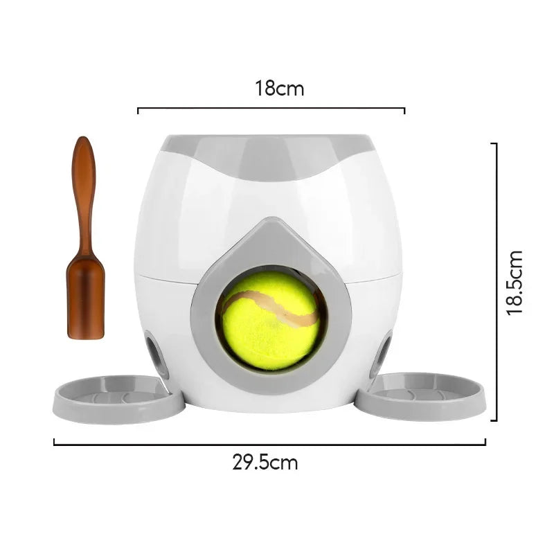 2-in-1 Automatic Dog Ball Launcher & Treat Dispenser