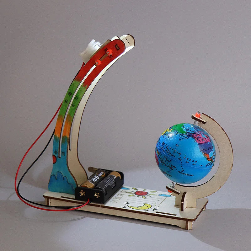 a spinning globe toy to learn about Earth’s rotation and time zones