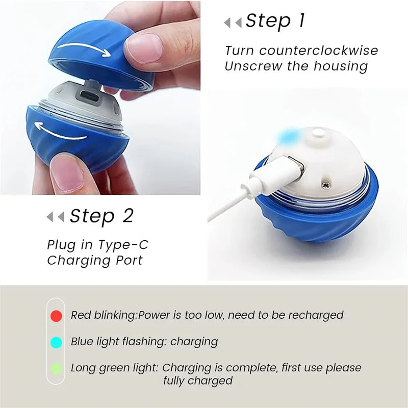 automatic bouncing dog ball reduces pet boredom