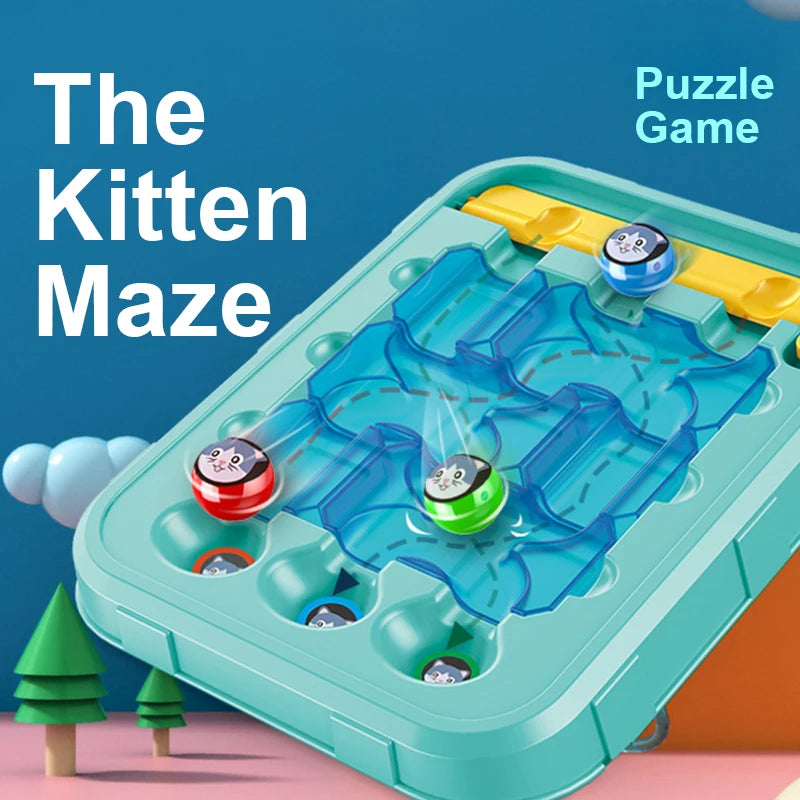 Ball maze puzzle game for kids improving logic and reasoning skills.