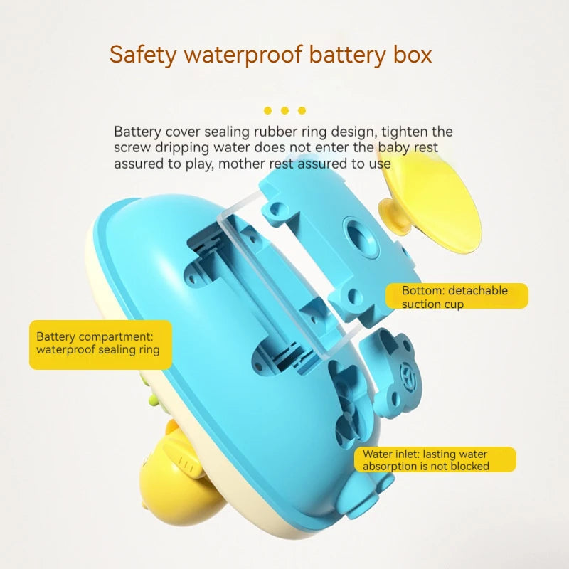 Fun water play toys promoting fine motor skills in infants