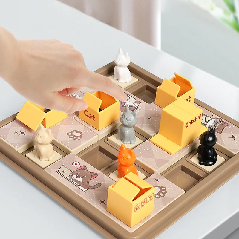 Preschool strategy game with colourful cards