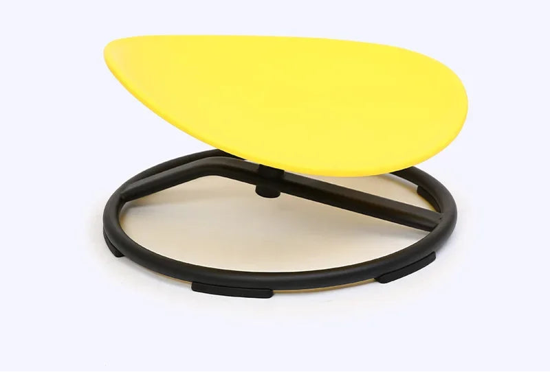 Classroom setup with sensory spinning chair for ADHD students