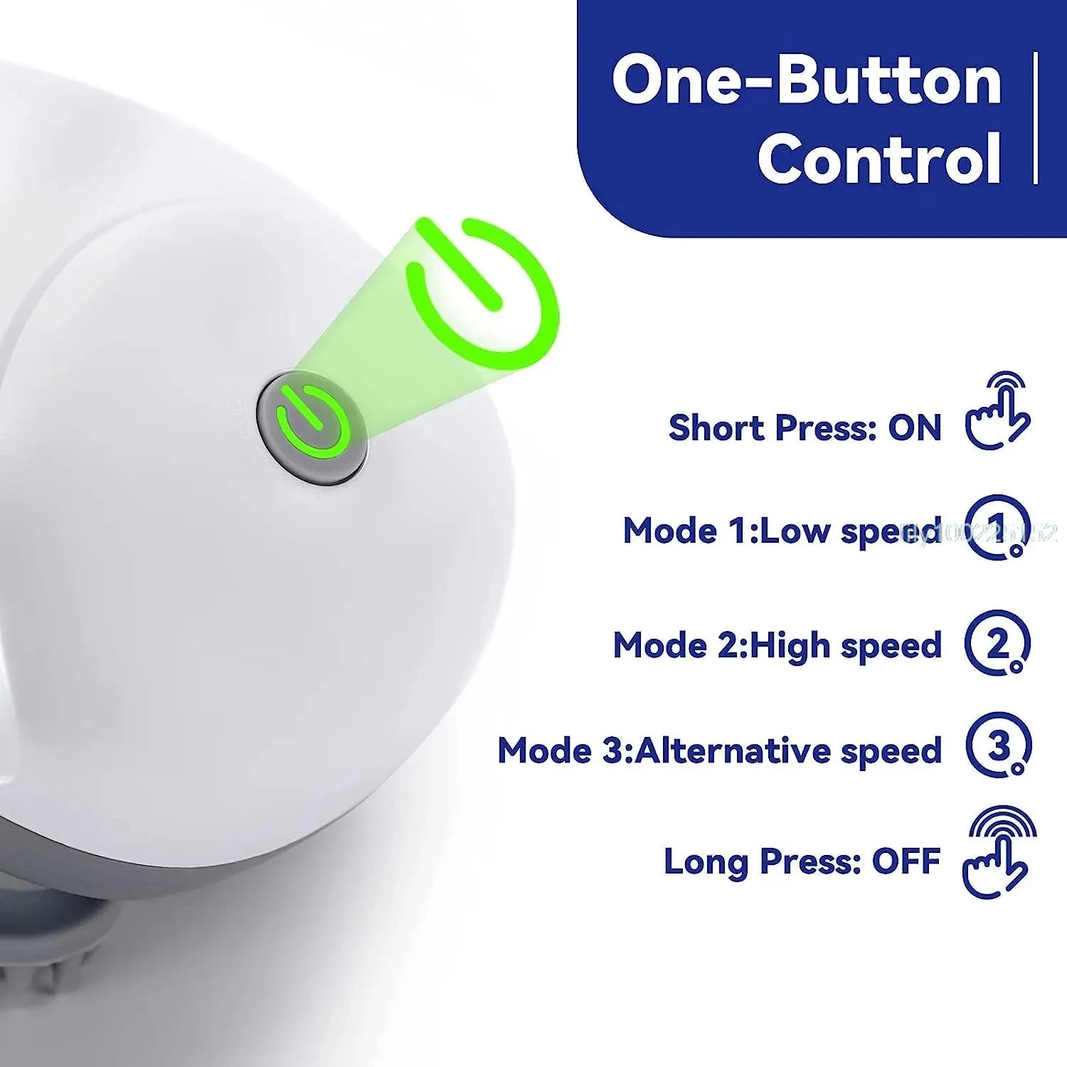 controls on the electric pet massager