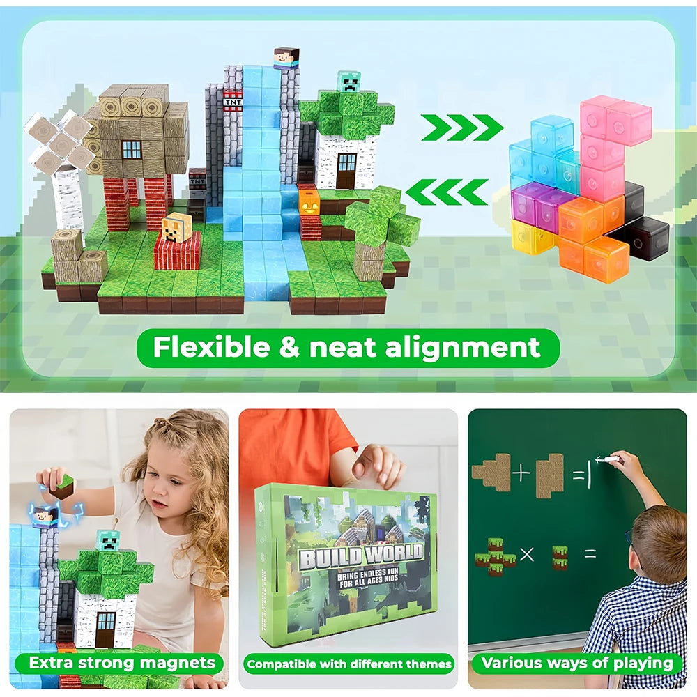 Creative magnetic building toy that supports problem-solving and independent play for toddlers.