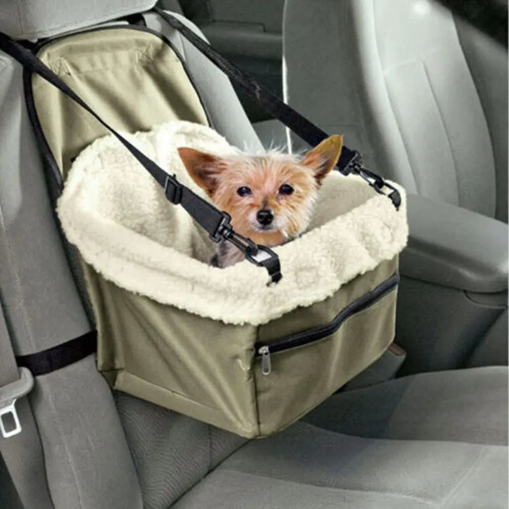 Pet booster car seat for small dogs preventing motion sickness