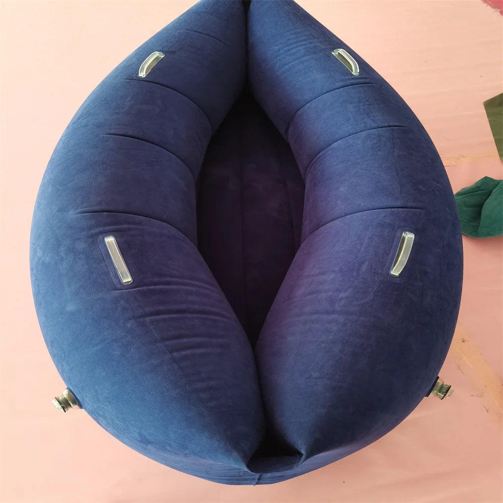 Easy to use portable inflatable sensory tool providing calming deep pressure input