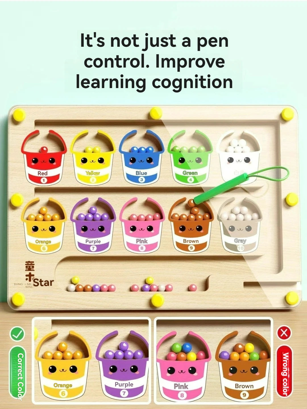 Educational logic toy for toddlers to build problem-solving skills.