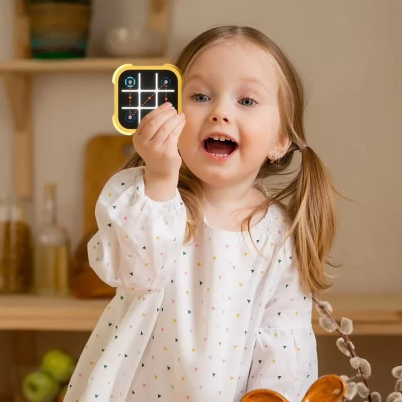 Kid playing Montessori puzzle game