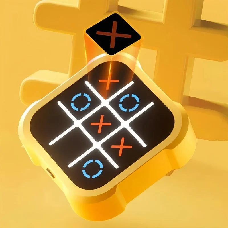 Electronic Tic-Tac-Toe board game close-up