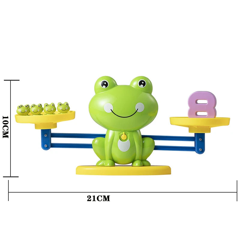 Colourful bead balance scale for preschoolers