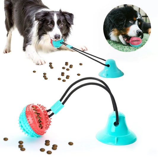 Heavy-duty suction rope toy for aggressive chewers and solo tugging
