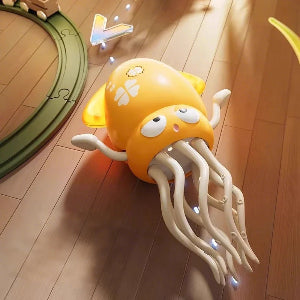 Interactive octopus toy with lights and music for babies and toddlers.