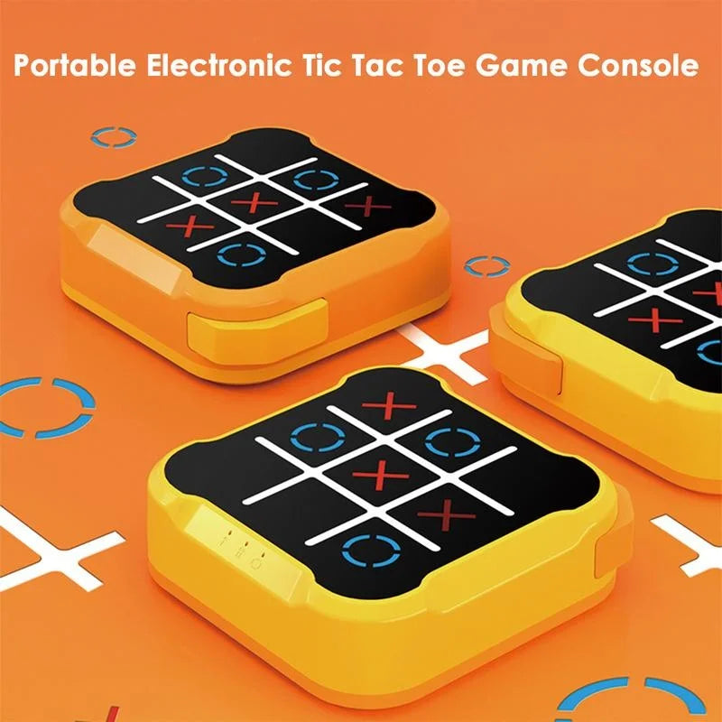 Interactive tic tac toe puzzle with LED lights – educational toy for kids