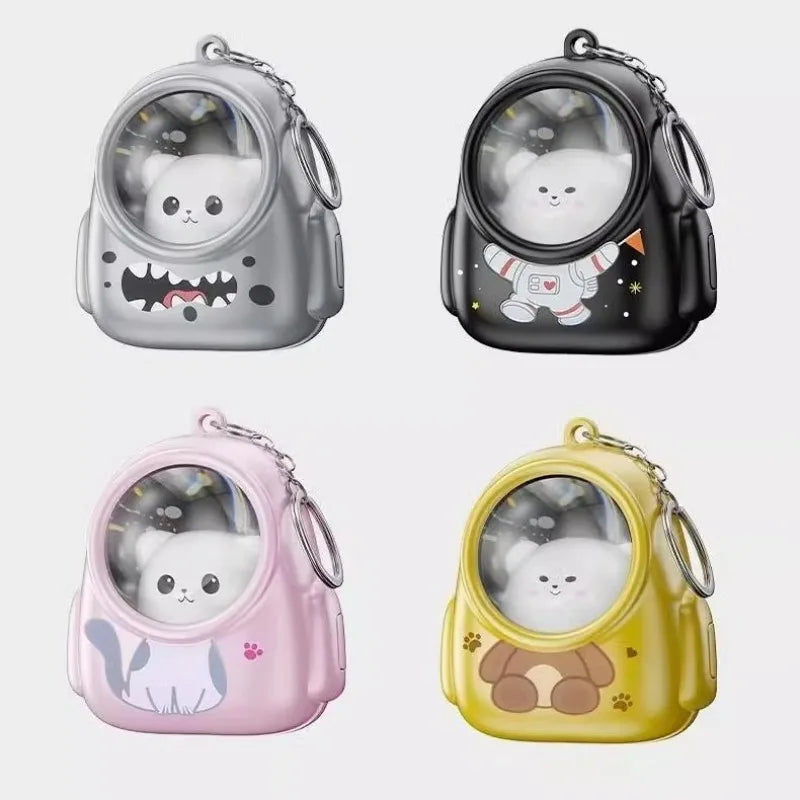 Kawaii cat flashlight keychain gift idea
