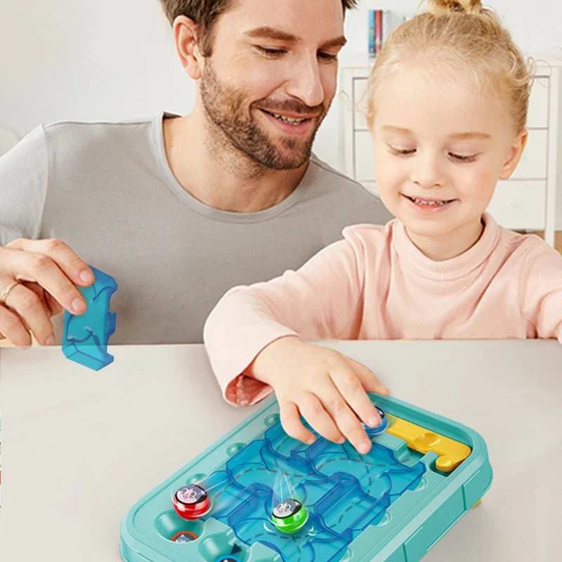 Educational maze toy for children enhancing cognitive development and focus.