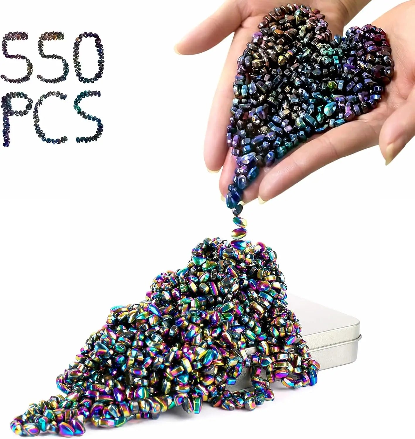 Magnetic Ferrite Putty sensory toy with tiny pebble beads for sensory play and stress relief