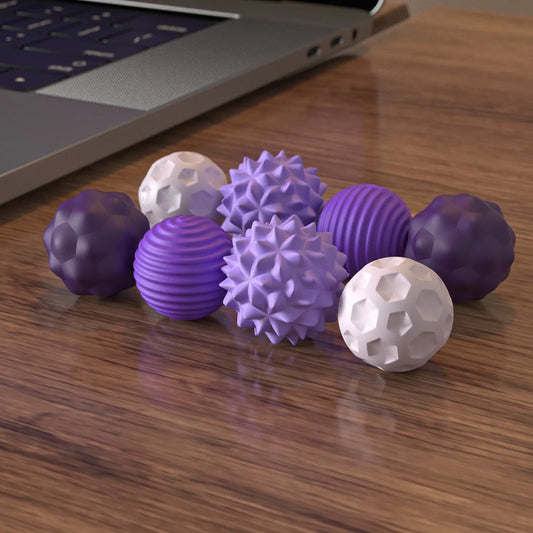 Magnetic sensory balls for autism and ADHD. A silicone anxiety relief fidget toy for kids that supports calm focus through tactile and magnetic play.