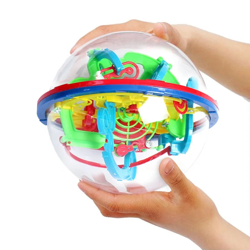 3D Magic Intellect Maze Ball Track Puzzle toy in action with ball navigating maze
