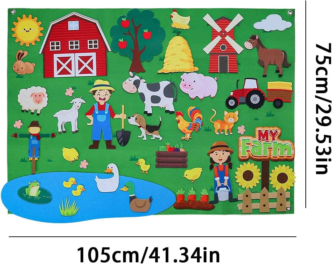 Montessori-style felt calendar toy to learn about weather and feelings