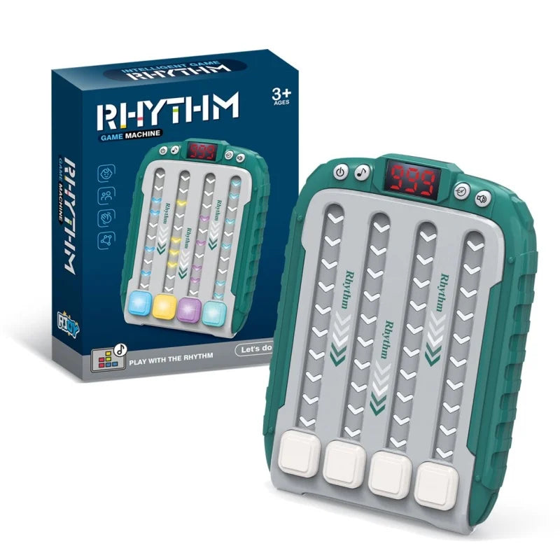 Montessori LED Music Puzzle glowing with colorful lights