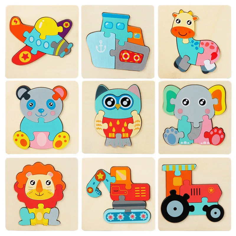 Puzzle toy promoting fine motor skills and focus