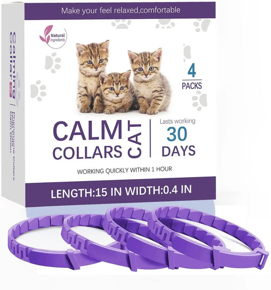 natural calming collar for separation anxiety relief in dogs and cats
