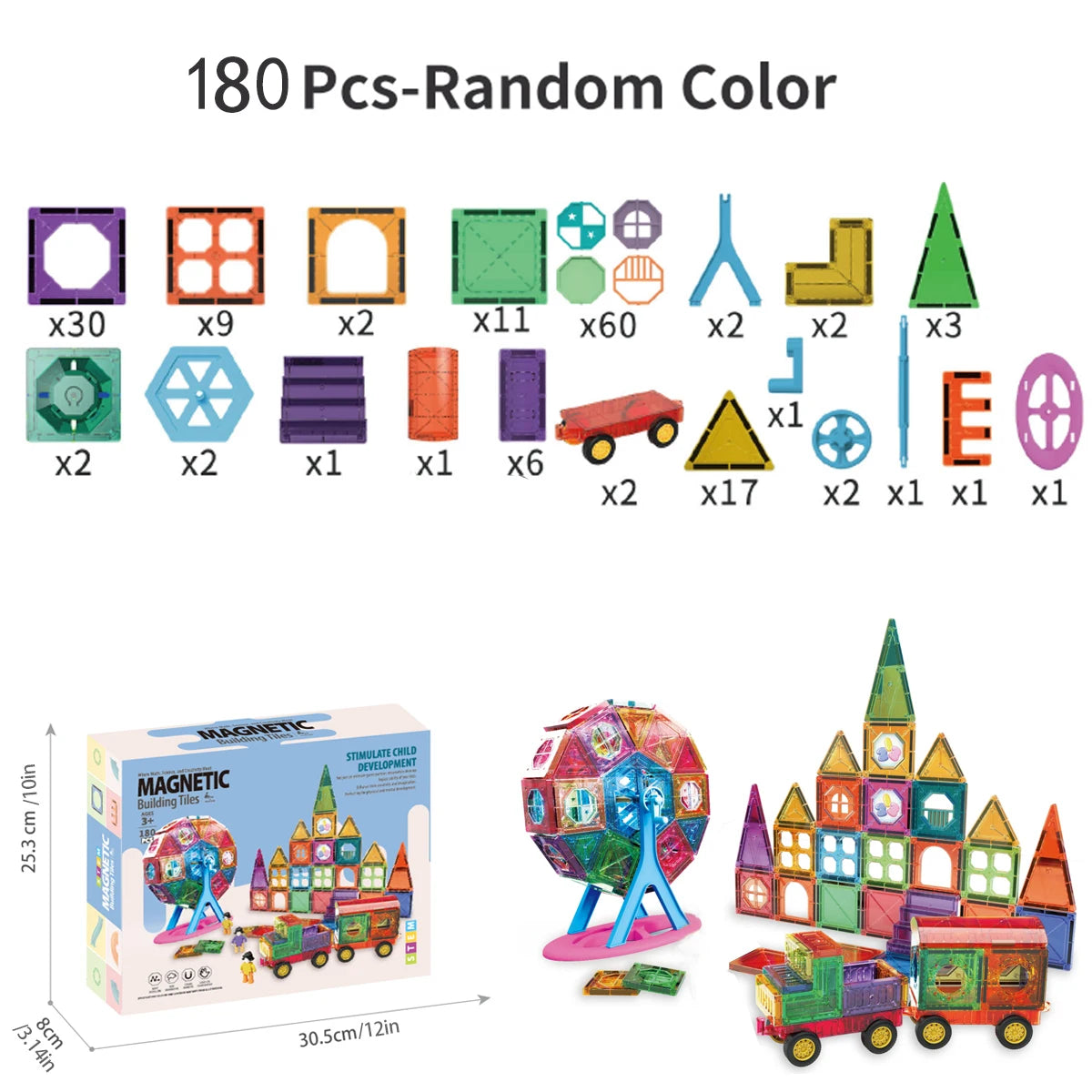 Picasso magnetic blocks starter set for STEM learning and building fun.