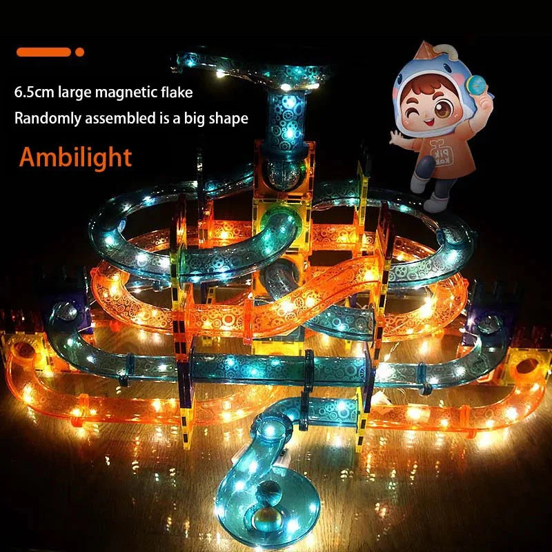 Pipeline bead ball building set for problem-solving and imagination.