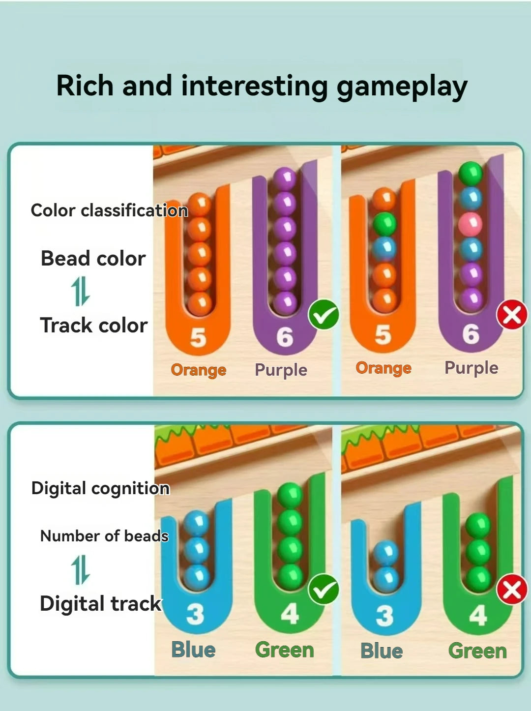 Preschool magnetic maze game that develops focus and coordination.