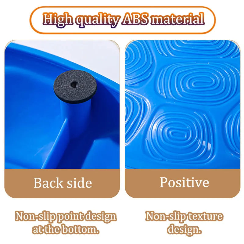 Durable turtle shell stepping stones for sensory and social play activities.