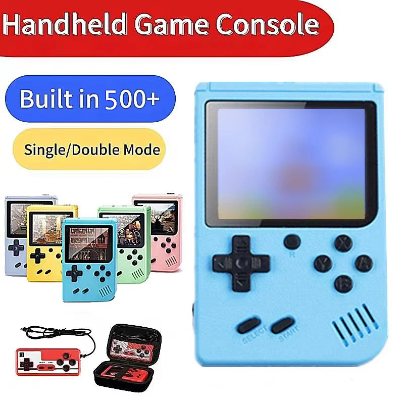 Retro handheld console with 500+ built-in games