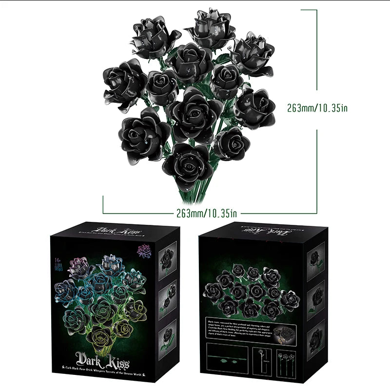 Gift-ready rosebrick bouquet in decorative box