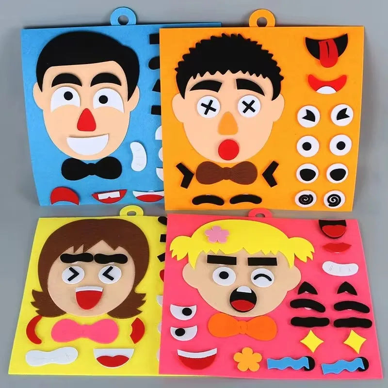 Therapist-approved emotion puzzle toy with calming strategy guid
