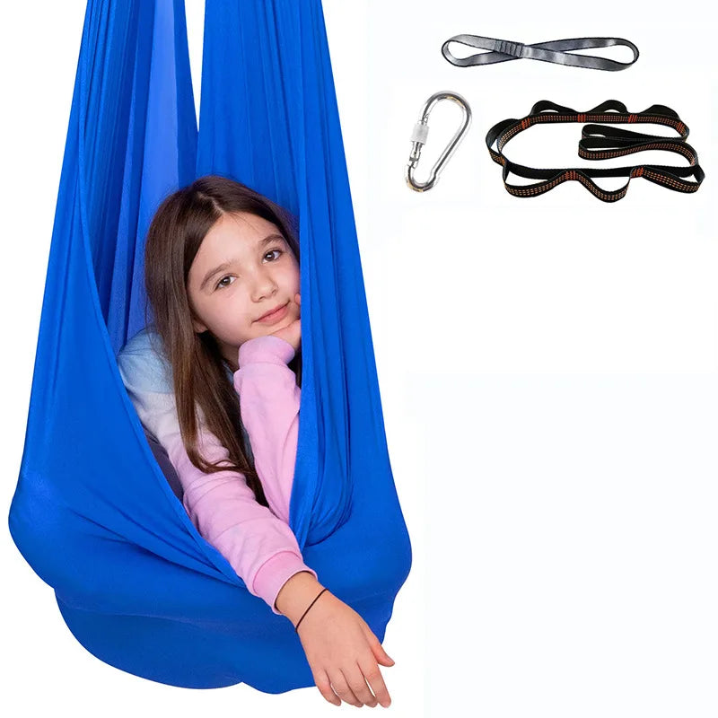 Sensory hammock swing providing deep pressure therapy for children with sensory needs