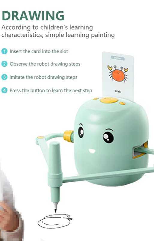Smart educational art toy for kids to learn drawing with creative guidance.
