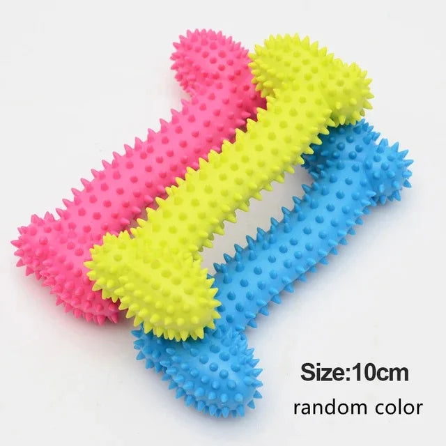 Strong rubber chew toy for small breed dogs and tough chewers