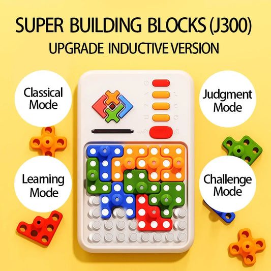 Super Block Smart Jigsaw Game brain teaser puzzle with 1000+ challenges.