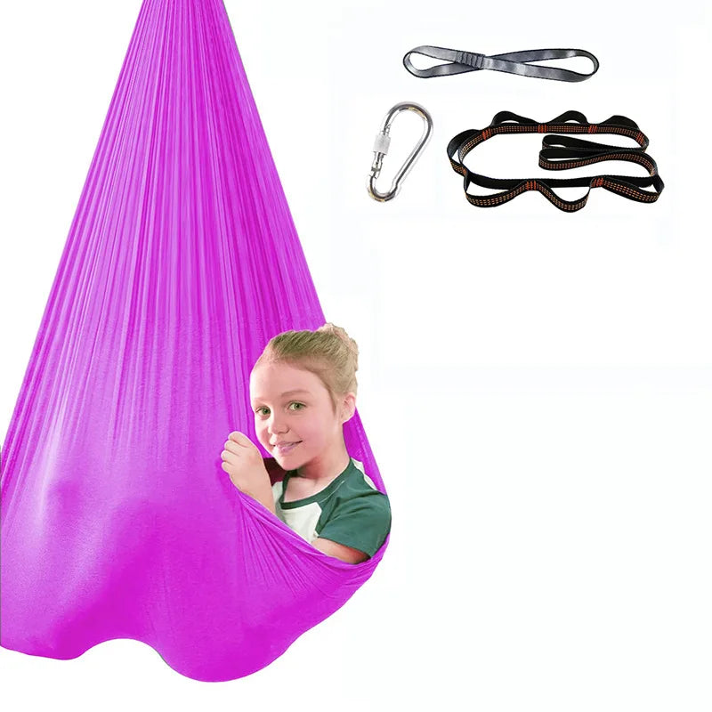 Therapeutic sensory hammock swing supports emotional regulation and focus in children