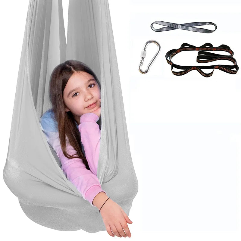 Vestibular motion sensory swing promoting balance and motor skills development in kids
