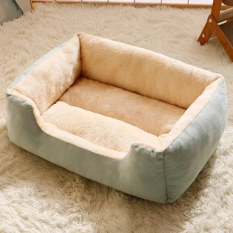 Washable dog bed basket for small breed puppies and dogs