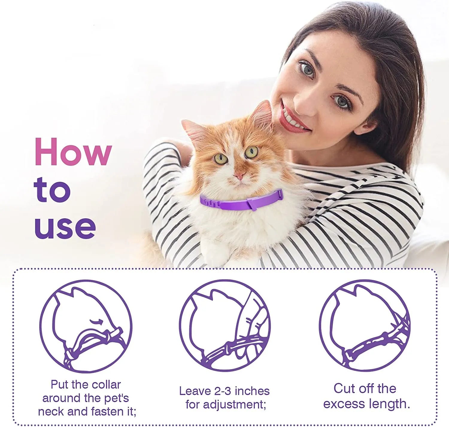 Waterproof and comfortable calming collar for daily wear in active pets