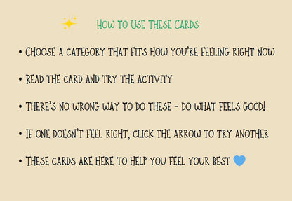 28 Printable Calm Down Cards for Kids | Focus & Activity Breaks