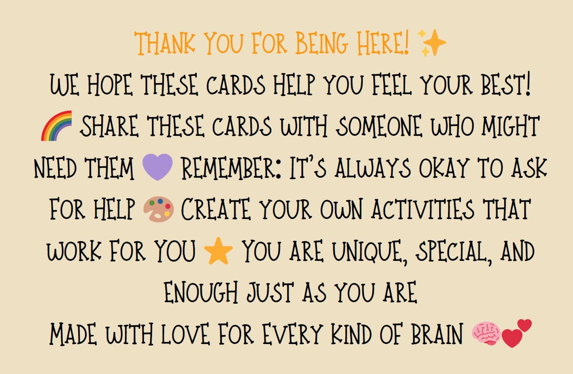 28 Printable Calm Down Cards for Kids | Focus & Activity Breaks