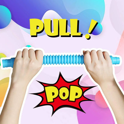 Set of calming sensory fidget tubes for anxiety and focus